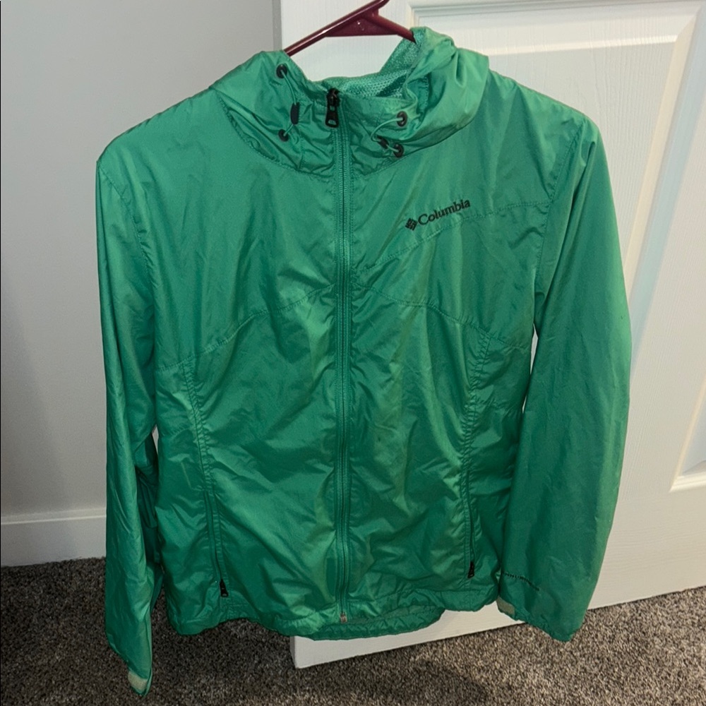 Columbia Emerald Green Hooded Jacket